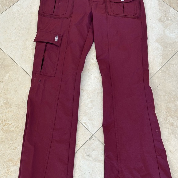 Cascade flare pants XS burgundy color - Picture 3 of 4